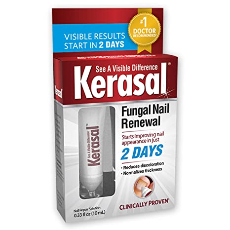 Kerasal Fungal Nail Renewal Treatment 10ml, Restores The Healthy Appearance of Nails Discolored or Damaged by Nail Fungus or Psoriasis.