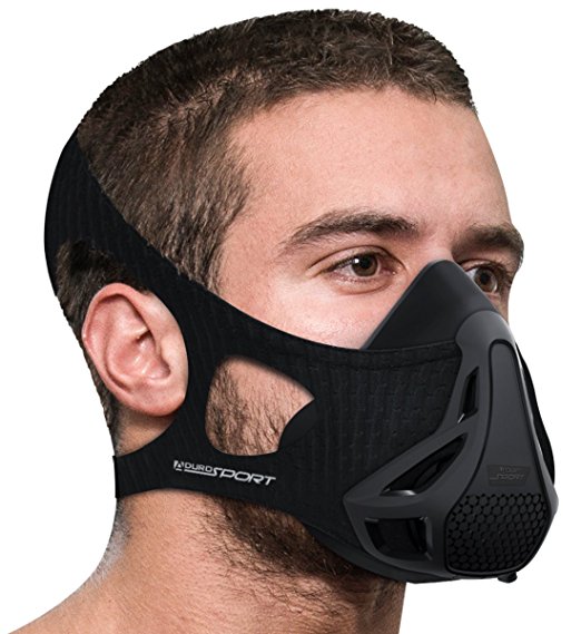 Aduro Sport Workout Training Mask - for Running Biking Training and Fitness, Achieve High Altitude Elevation Effects with 4 Level Air Flow Regulator [Peak Resistance]