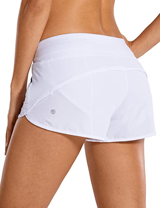 CRZ YOGA Women's Quick-Dry Workout Sports Active Running Shorts - 2.5 Inches