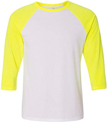 Bella Canvas Unisex Jersey 3/4 Sleeve Baseball Tee