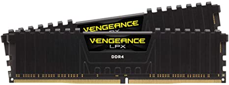 Corsair Vengeance LPX 16GB (2 X 8GB) DDR4 4000 (PC4-32000) C18 1.35V AMD Optimized Memory - Black