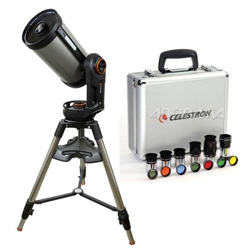 Celestron NexStar Evolution 9.25 Schmidt-Cassegrain Telescope w/Integrated WiFi - w/Deluxe Accessory Kit (5 Celestron Plossl Eyepieces, 1.25in Barlow Lens, 1.25in Filter Set, Accessory Carry Case)