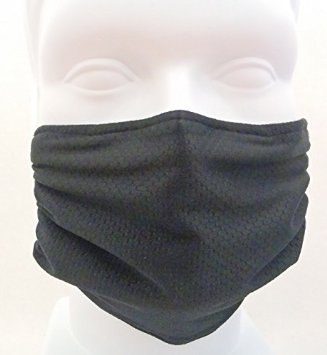 Comfy Mask - Elastic Strap DustAllergy Mask By Breathe Healthy - Lawn and Garden Woodworking Dust Drywall and Sanding - Black