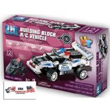 UniBlock Remote Controlled RC Building Block Police Car High Speed Chase Vehicles - Compatible With Lego Bricks Police Car- 121pcs