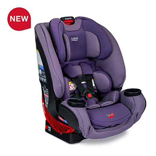 Britax One4Life ClickTight All-in-One Car Seat – 10 Years of Use – Infant, Convertible, Booster – 5 to 120 pounds - SafeWash Fabric, Plum