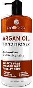 Argan Oil Conditioner - Sulfate Free with No Parabens - Moroccan Botanicals for Women and Men - Professional Moisturizing, Anti Frizz, Hydrating Solution for Dry, Wavy, Curly and Color Treated Hair