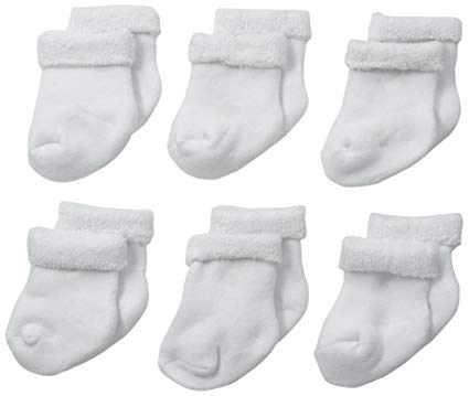 GERBER Baby Girls' 6-Pair Sock