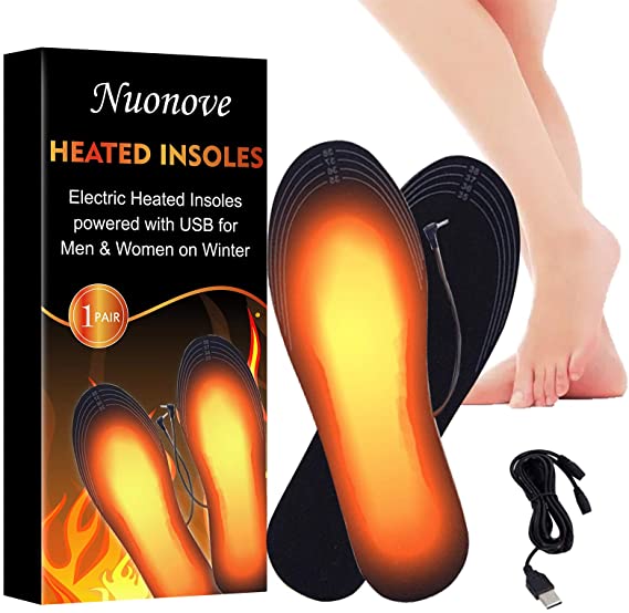 Heated Insole Heated Shoe Insoles Heate Boot Insoles Heated Insoles For Men, USB Winter Warm Shoe Insole, Rechargeable Heating Cuttable Insole for Man Woman Child, Size 41-46