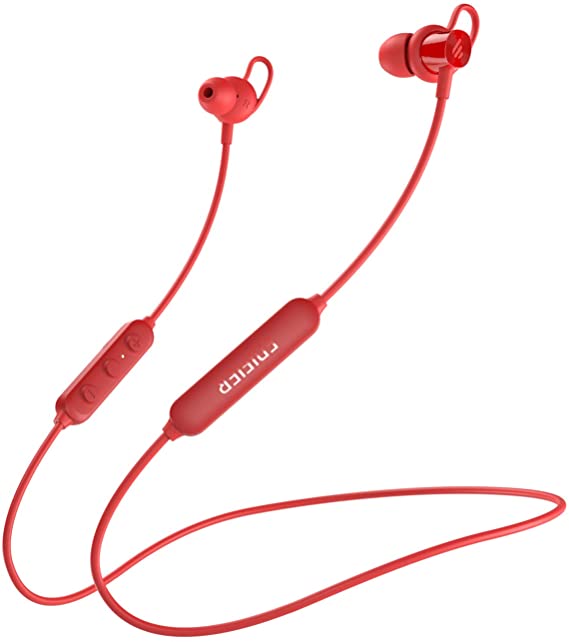 Edifier W200BT SE Bluetooth 5.0 in-Ear Sports Earphones, 7 Hours Playback,IPX5 Sweat and Water Resistant, CVC Noise Suppression, Multi-Point Support - Red