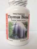 Thymus Supplement Thymus Blend Glandular Health Supplement Amazing Natural Immune Thymus Support Supplement with Golden Seal Root Extract Garlic Montmorillonite Colostrums Shiitake Mushrooms Mullein Leaves Vitamin A Bee Pollen and Other High-quality Herbs Minerals and Vitamins and Homeopathic Cell Salts 90ct