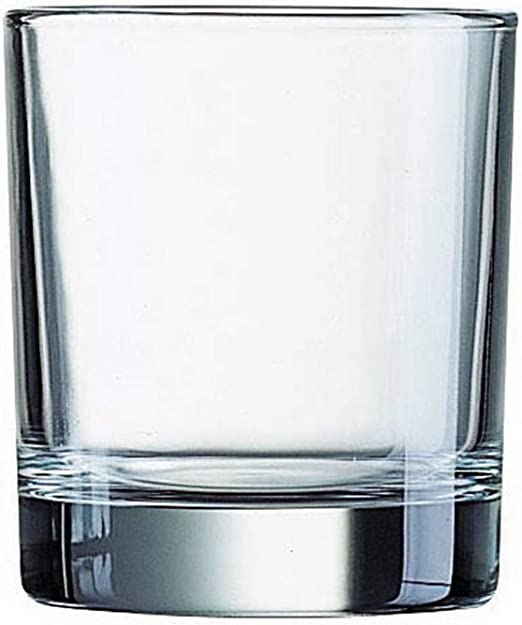 Luminarc 4 Piece 10 oz Islande Double Old Fashioned, Clear, Short Glass, Set of 4 (L7581)
