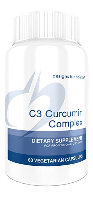 Designs for Health - C3 Curcumin Complex - 400mg, 3 Bioactive Turmeric Antioxidant Curcuminoids, 60 Capsules