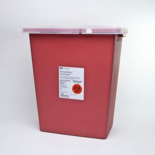 Kendall Sharps Container 8 Gallon Red - Model 8980