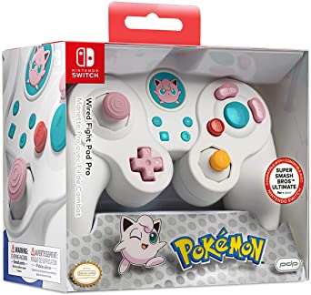 PDP Wired Fight Pad Pro for Nintento Switch - Jiggly Puff Edition, 500-100-NA-D12 - Nintendo Switch