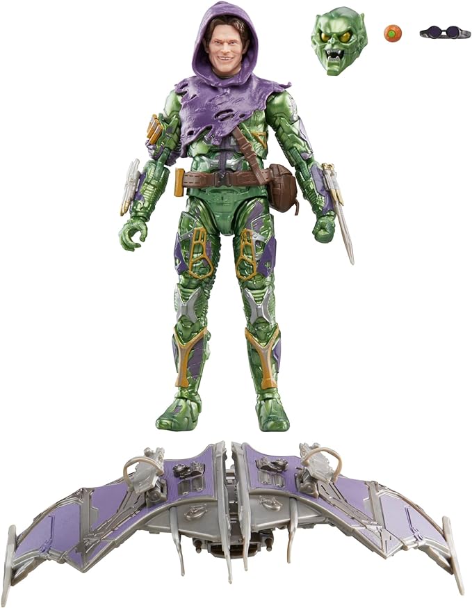 Marvel Legends Series Green Goblin, Spider-Man: No Way Home Deluxe 6-Inch Action Figures, Spider-Man Action Figure