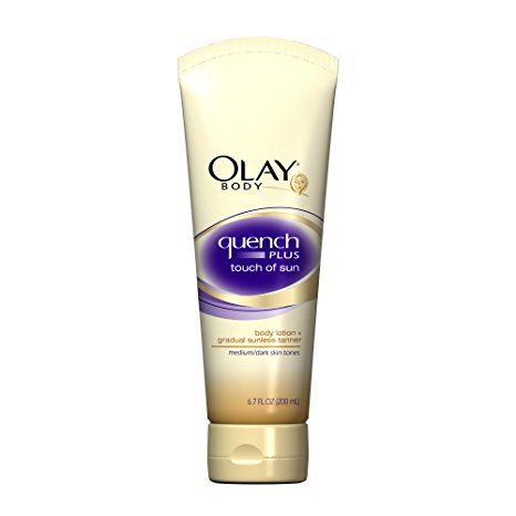 Olay Quench Plus Touch Of Sun Body Lotion - Medium/Dark 6.7 Fl Oz (Pack of 3)