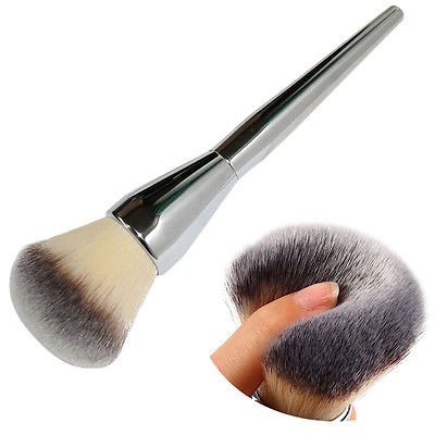 Very Big Beauty Powder Brush Blush Foundation Round Make Up Tool Large Cosmetics Aluminum Brushes Soft Face Makeup,Free Shipping.