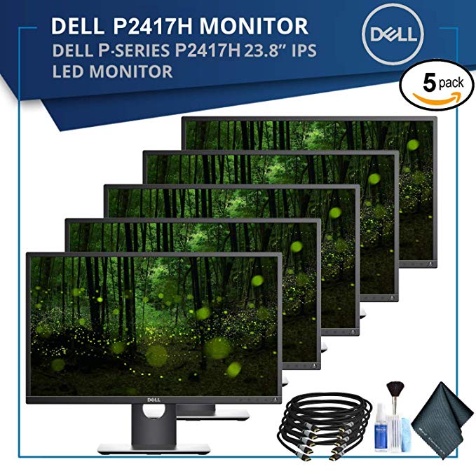 Dell P2417H 23.8" 16:9 IPS Monitor Bundle (5 Pack)