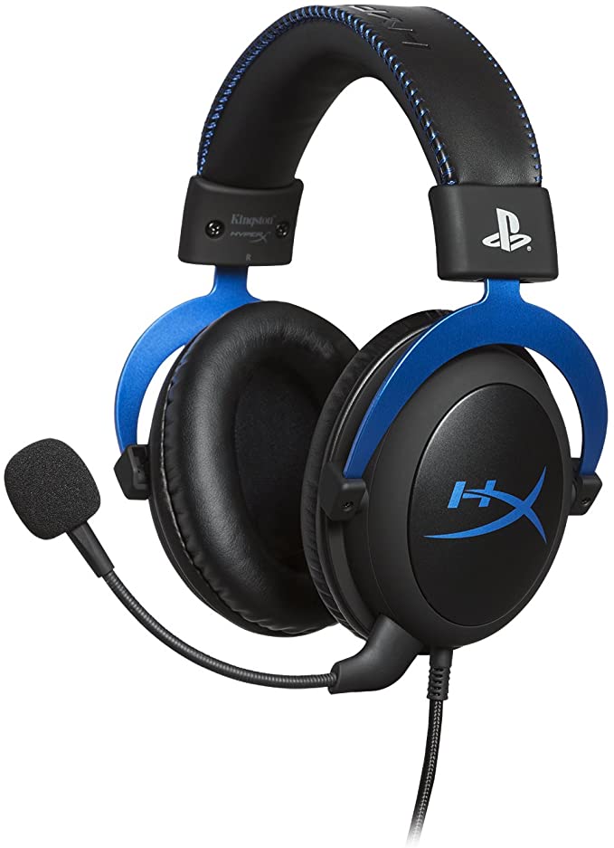 HyperX Cloud Gaming Headset - Playstation 4 - Officially Licensed by Sony Interactive Entertainment LLC for PS4™ Systems - black/Blue (HX-HSCLS-BL/AM)