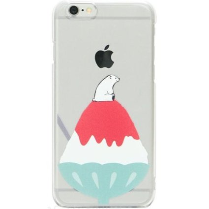 iPhone 6 Case SwiftBox Cute Cartoon Case for iPhone 6 47 inch  03mm Tempered Glass Screen Protector  Owl Phone Strap Polar Bear and Ice Cream
