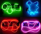 Neon Glowing Strobing Electroluminescent Wires El Wire - Green Blue Red and Pink Party Pack 3333