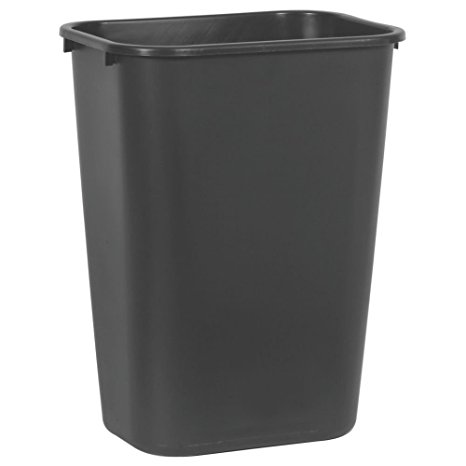 Wastebasket 41qt Large Black