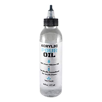 Acrylic Pouring Oil(6 oz) - 100% Silicone - Premium Silicone Lubricant for Art Applications - Made in USA