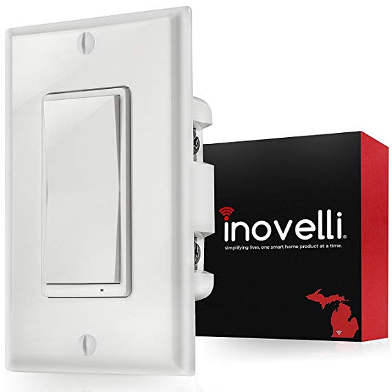 Z-Wave Switch (Scene Enabled On/Off) | Control Unlimited Smart Devices w/1 Light Switch (Z-Wave Controller) | Built-in Z-Wave Repeater | Works with SmartThings | Inovelli