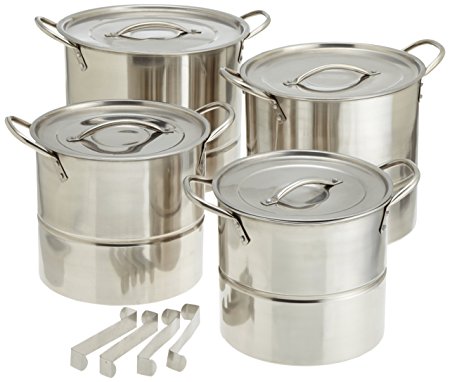 Star Crafts 16 Piece Stainless Steel Stock Pot and Steamer Set