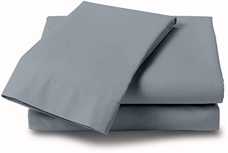Bamboo Comfort Originals Bedding - Lightweight Micro-Bamboo 4 Piece Bed Sheet Set - Feel The Difference (Blue Grey, Queen)