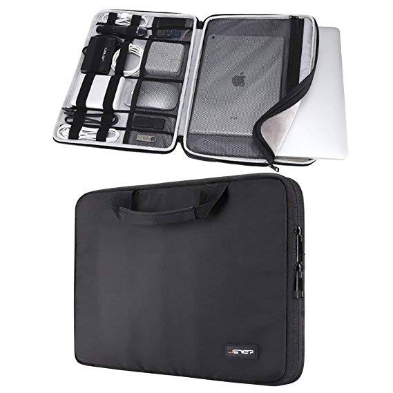 JSVER 13.3 inch Electronic Accessories Strap Laptop Sleeve Case Bag Protective Bag for MacBook Air/Pro Retina, Ultrabook