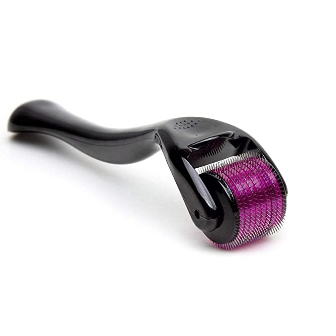Derma Roller - Microneedle Roller for Face w/ 540 Titanium Micro Needles, Storage Case Included