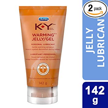 Personal Lubricant, K-Y Warming Jelly Personal Lube Tube, 5-Ounce Tubes (Pack of 2)