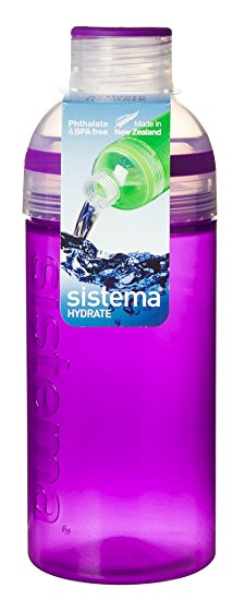 Sistema Hydrate Trio Bottle, 580 ml, Assorted Colours