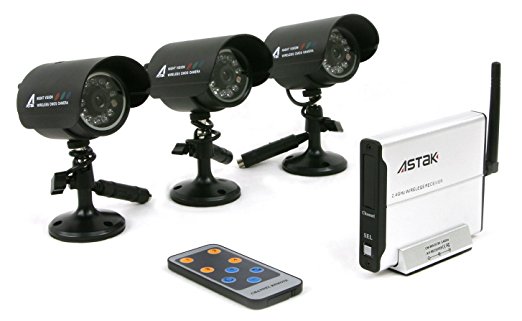 Astak CM-818T3 2.4GHz Wireless Security Surveillance Camera Set