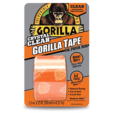 Gorilla 6015002 Repair Tape (Clear, 5 Yard)