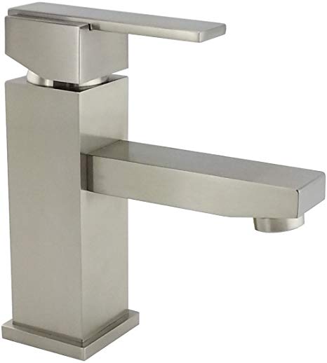 Wellington 8202 Bn Bathroom Sink Faucet Single Handle Single Hole Deck Mount Lavatory Faucet, Brushed Nickel