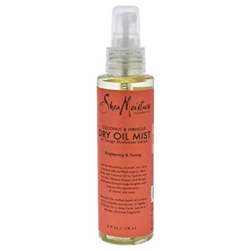 Shea Moisture Coconut & Hibiscus Dry Oil Mist for Unisex, 4 Ounce