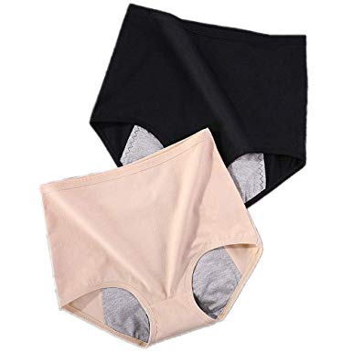 MsAnya Period Panties Menstrual Underwear for Women Teen Girl Size US 4-20 Leak Proof Briefs Protective Period Underwear
