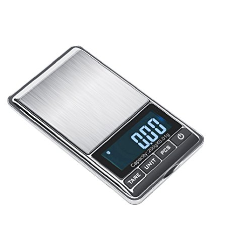 TBBSC Mini Electronic Digital Scale Weight Balance LCD Jewelry Pocket Gram Weight Scale (200g/0.01g)