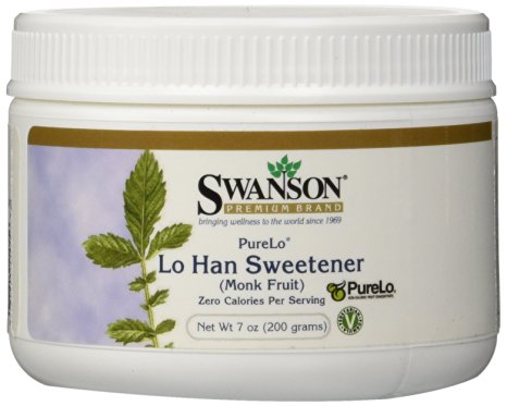 Swanson Purelo Lo Han Sweetener (Monk Fruit) 7 oz (200 grams) Pwdr