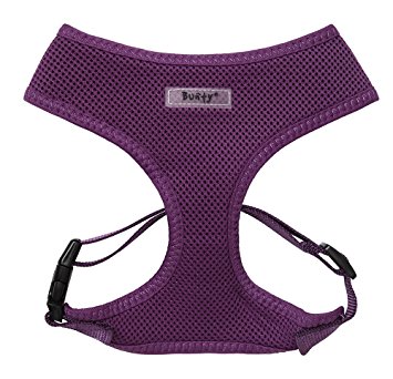 Bunty Adjustable Soft Fabric Dog/Puppy Harness Lead - Medium - Purple