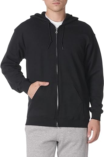 Gildan Fleece Zip Hoodie Sweatshirt, Style G18600, Multipack