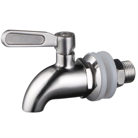 [Updated] DozyAnt 304 Stainless Steel Beverage Dispenser Replacement Spigot / Faucet - fits Berkey and other Gravity Filter systems as well as Beverage Dispensers with 5/8 to 3/4" drink spigot openings