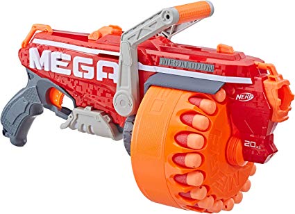 Nerf Megalodon N-Strike Mega Toy Blaster with 20 Official Nerf Mega Whistler Darts