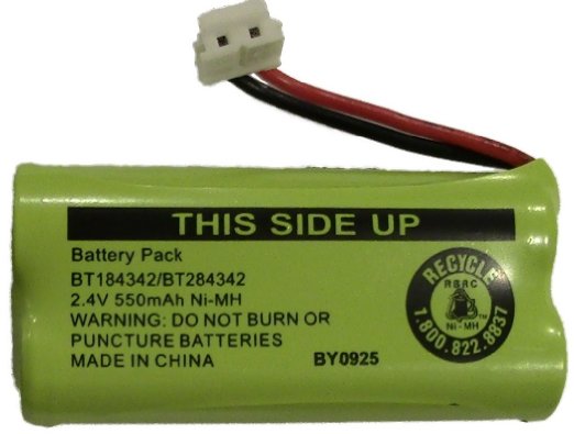 Battery BT184342  BT284342 for ATampT Vtech GE RCA and Clarity Phones 24V 550mAh Ni-MH