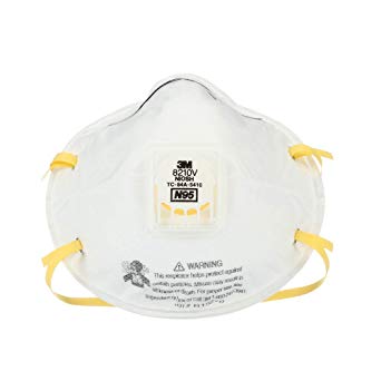 3M 8210V Particulate Respirator with Cool Flow Valve (40 Respirators)