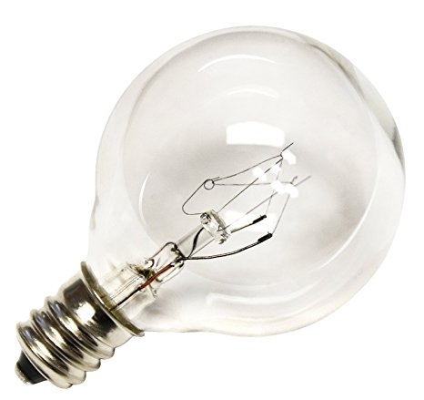 Goothy Clear Globe G40 Bulbs Replacement Screw Base Light Bulbs 1.5-Inch, 25 Pack