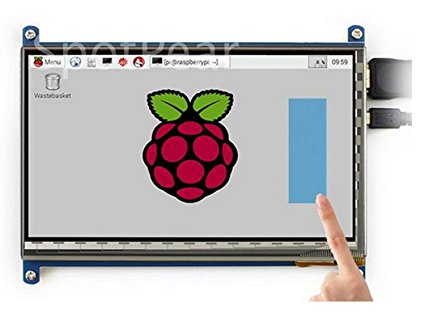LANDZO 7 Inch Touch Screen for Raspberry Pi 3 Model B and Pi 2