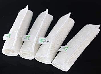 Dish Cloths,Dish Towels,Dish Rags,Cleaning Cloth,Cosmetic Towels,Washcloths,Bamboo Fiber(Fibre),4PCS(7"x9"/P),Absorbent,Ventilated,Durable,White,Environmental,Lint Free,Any Surface, Better Than Cotton
